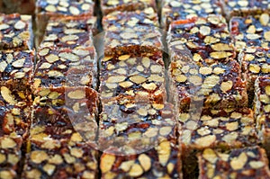 Turkish delight close-up photo