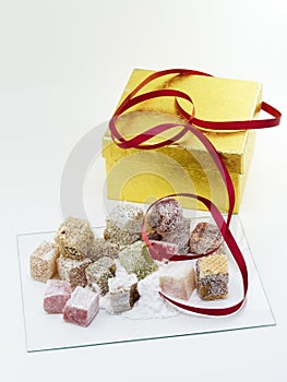 Turkish delight with gift box