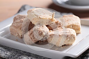 Turkish delight Pismaniye closeup