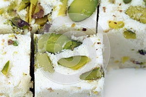 Turkish delight with pistachio nuts