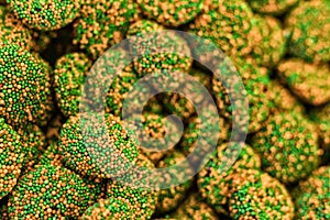 Turkish delight, sweets, close up