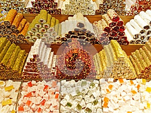 Turkish delights in Grand Bazaar - Istanbul Turkey photo