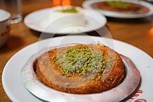 Turkish dessert Knafeh