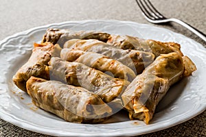 Turkish Dolma Lahana Sarmasi / Cabbage Rolls.