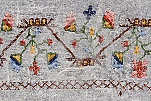 Turkish embroidery pattern as background