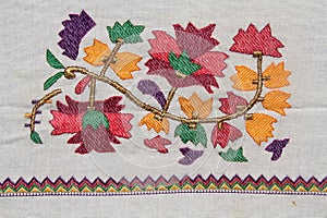Turkish embroidery pattern as background