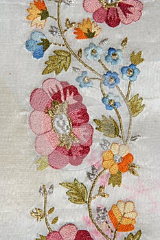 Turkish embroidery pattern as background