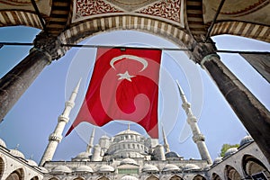 Turkish Flag at the Blue Mosque