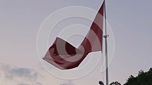 Turkish flag close up