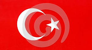 Turkish flag with right measure