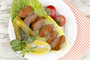Turkish foods; cig kofte