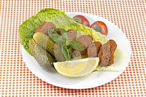 Turkish foods; cig kofte