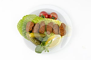 Turkish foods; cig kofte