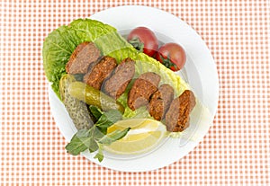 Turkish foods; cig kofte