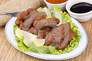 Turkish foods; cig kofte