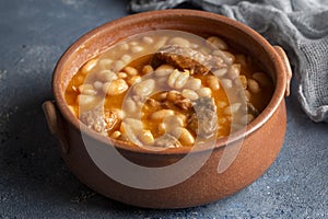 Turkish foods dried bean (kuru fasulye