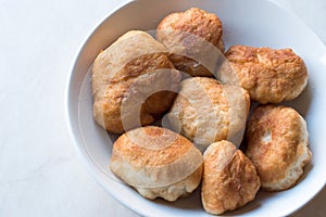 Turkish Fried Dough Crumpets Pisi Halka photo