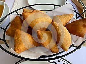 Turkish Fried Dough Crumpets, Pisi Keci Ayagi photo