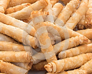 Turkish Fried Feta Rolls, or `Cigarette` Pastries. Sigara BÃ¶reÄŸi Turkish Cheese Rolls