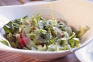 Turkish Gavurdagi Salad with walnut. coban or choban salatasi photo