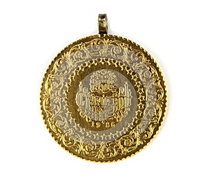 Turkish gold coin.