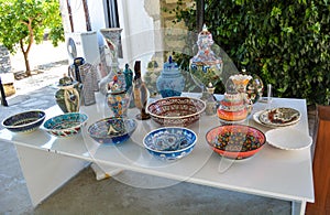 Turkish handmade ceramics near Kusadasi