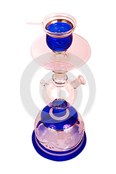 Turkish hookah (shisha) isolated on a white background.