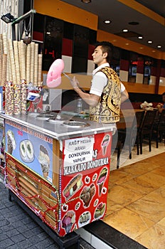 Turkish ice-cream. Istanbul