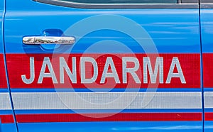 Turkish Jandarma gendarme traffic car door