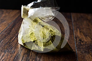 Turkish Kina Henna Powder or Matcha Tea in Plastic Package / Bag