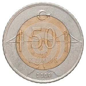 Turkish kurus coin