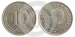 Turkish kurus coin