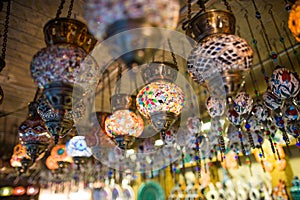 Turkish lamps in Grand Bazaar