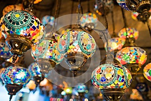 Turkish lamps in Grand Bazaar