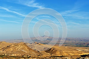 Turkish landscape. Morning over Cappadocia