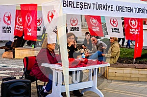 Turkish Left Wing Party Stand