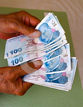 Turkish lira and economy photograpy photo