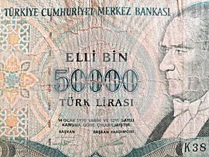 Turkish lira, Turkey paper bank note money