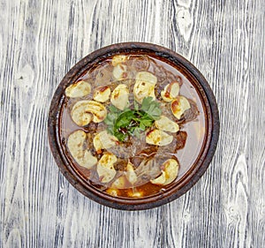 Turkish meal, stew wtih patato