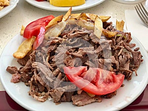 Turkish Meat Food Doner Kebab Portion / Kebap.