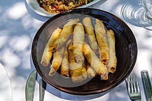 Turkish mezes appetizers