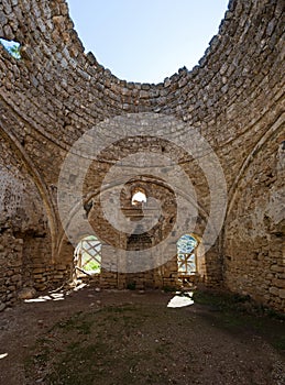 Turkish mosque at the Acrocorinth castle at Corinth, Greece