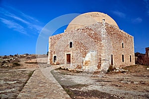 Turkish mosque in the city of Rethymnon on the island of Crete