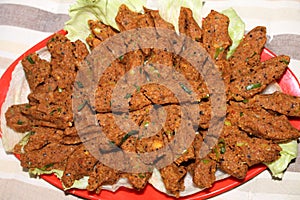 Turkish national dish chi kufte