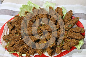 Turkish national dish chi kufte