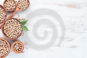 Turkish peas. Nutt On a white background.