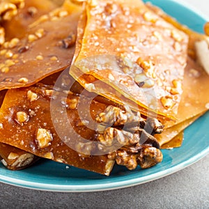 Turkish Pestil / Dried Fruit Pulp with Sesame and Walnut