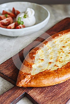 Turkish pide with cheese - Kasarli Pide