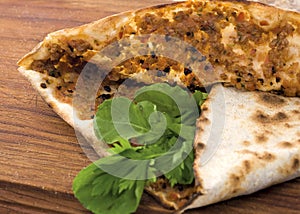 Turkish pizza lahmacun