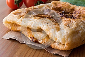 Turkish Puff Pastry Borek Talas Boregi made with Millefeuille.